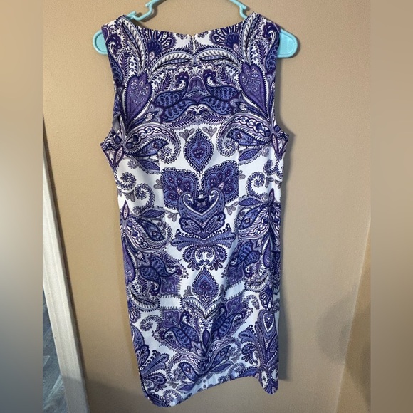 Alyx Purple white Paisley women’s dress 8 - Picture 7 of 9